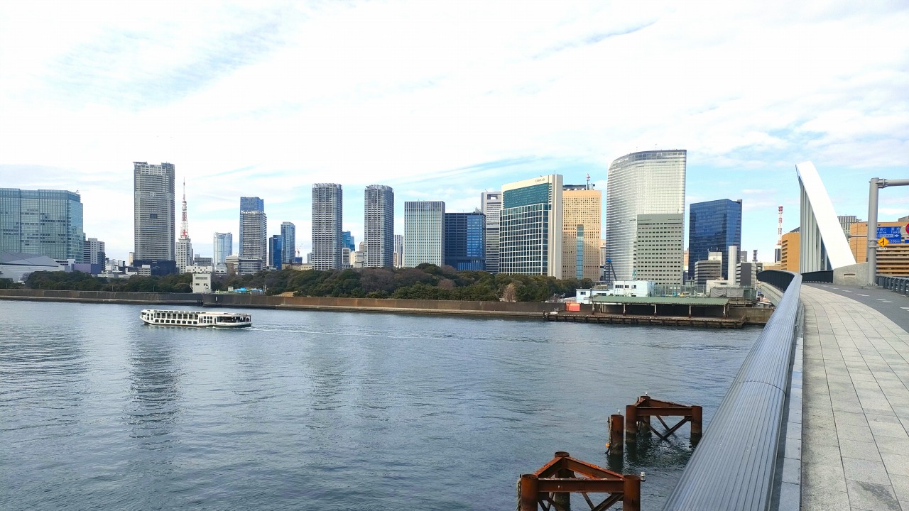 築地大橋からの風景