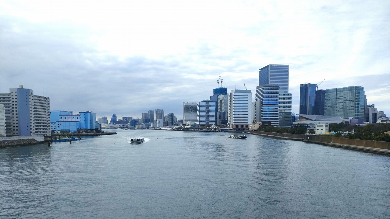 築地大橋からの風景