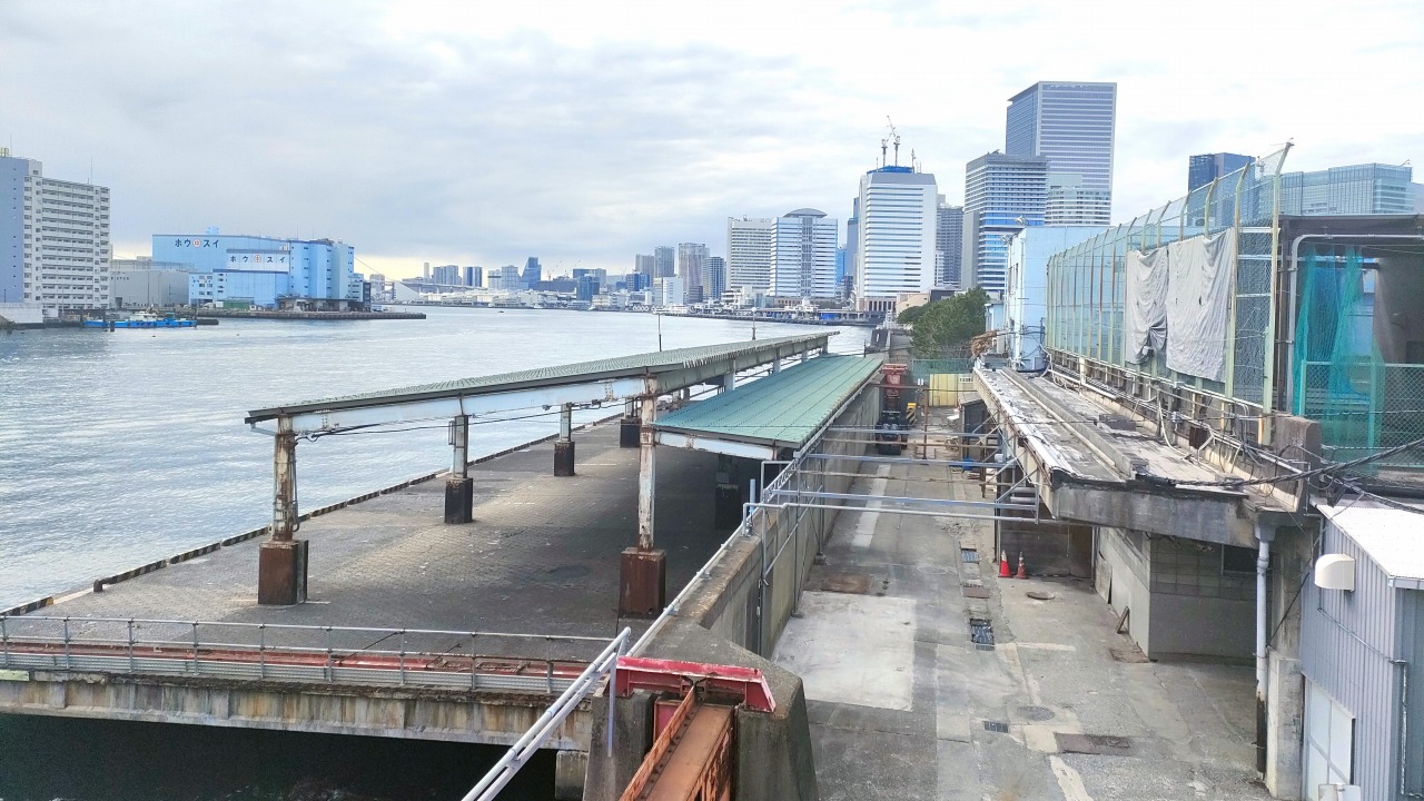 築地大橋からの風景