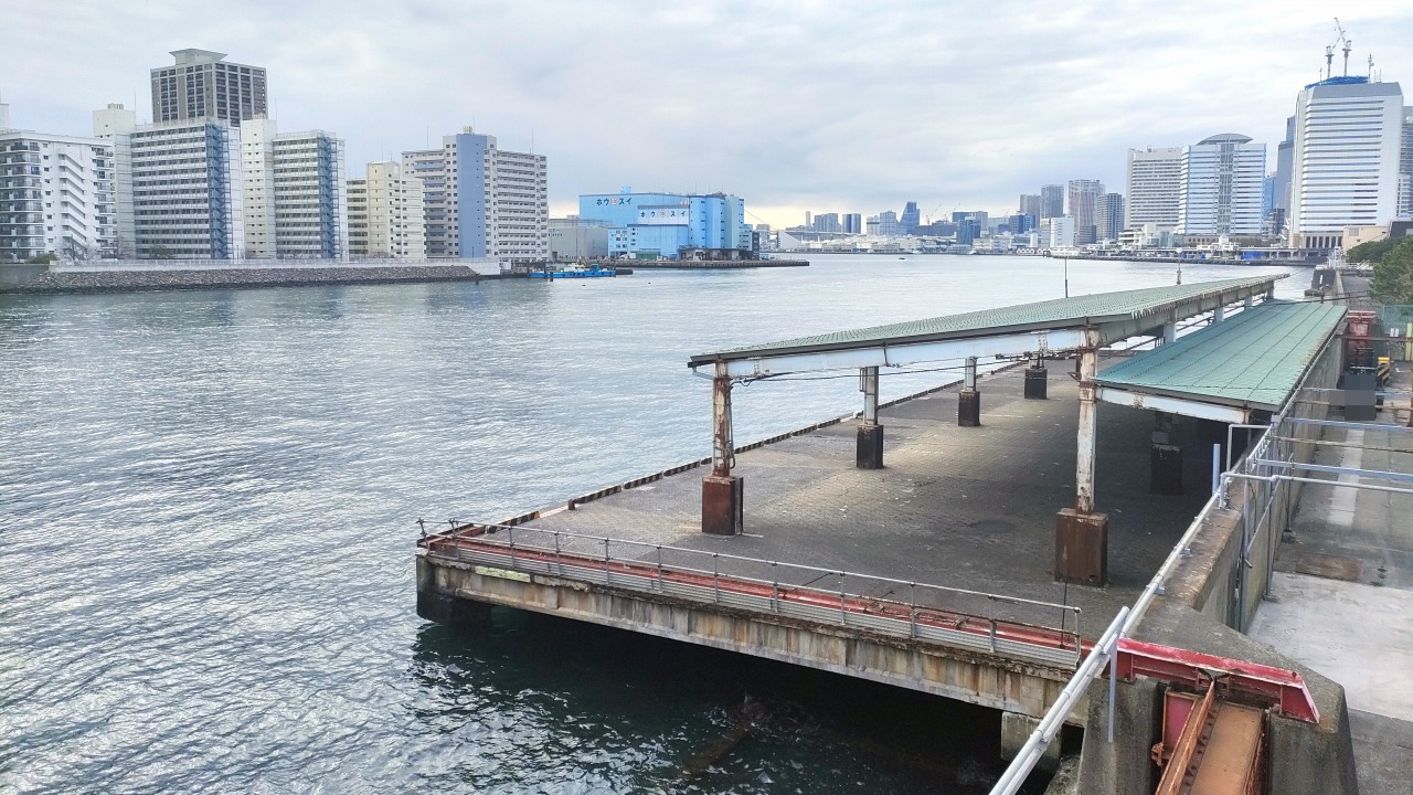 築地大橋からの風景