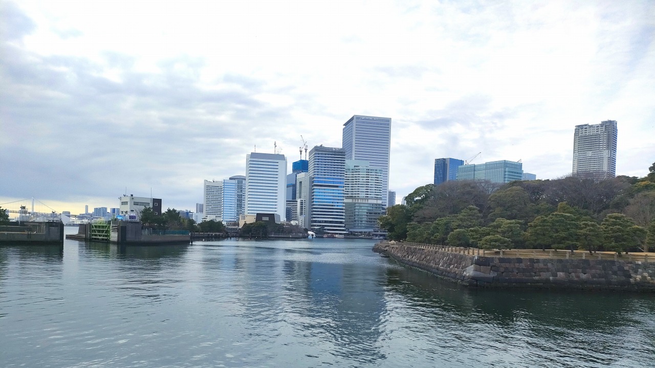 築地大橋からの風景　浜離宮