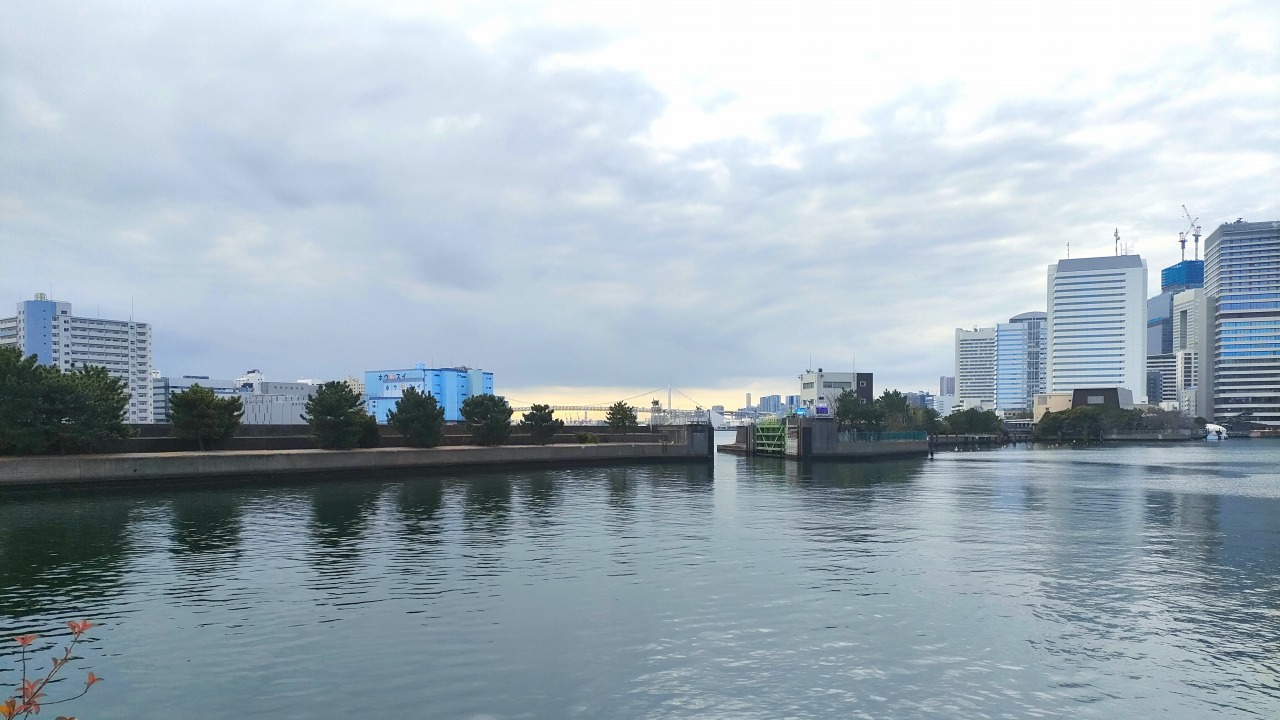 築地大橋からの風景