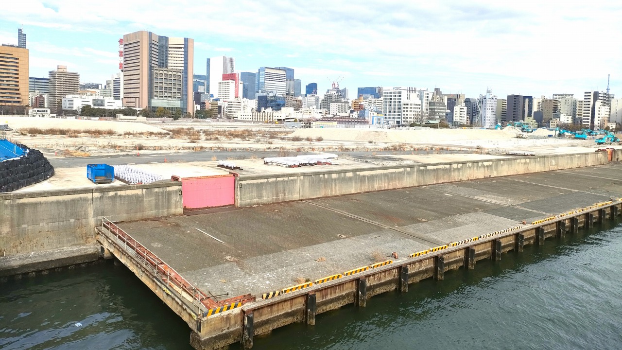 築地大橋からの風景