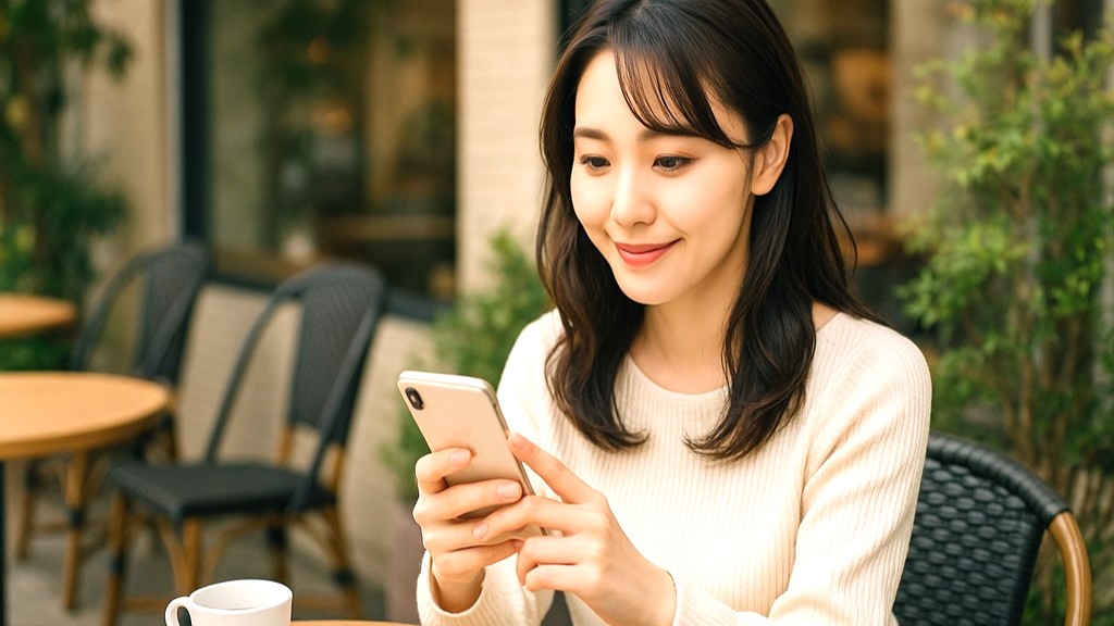 スマホを使っている