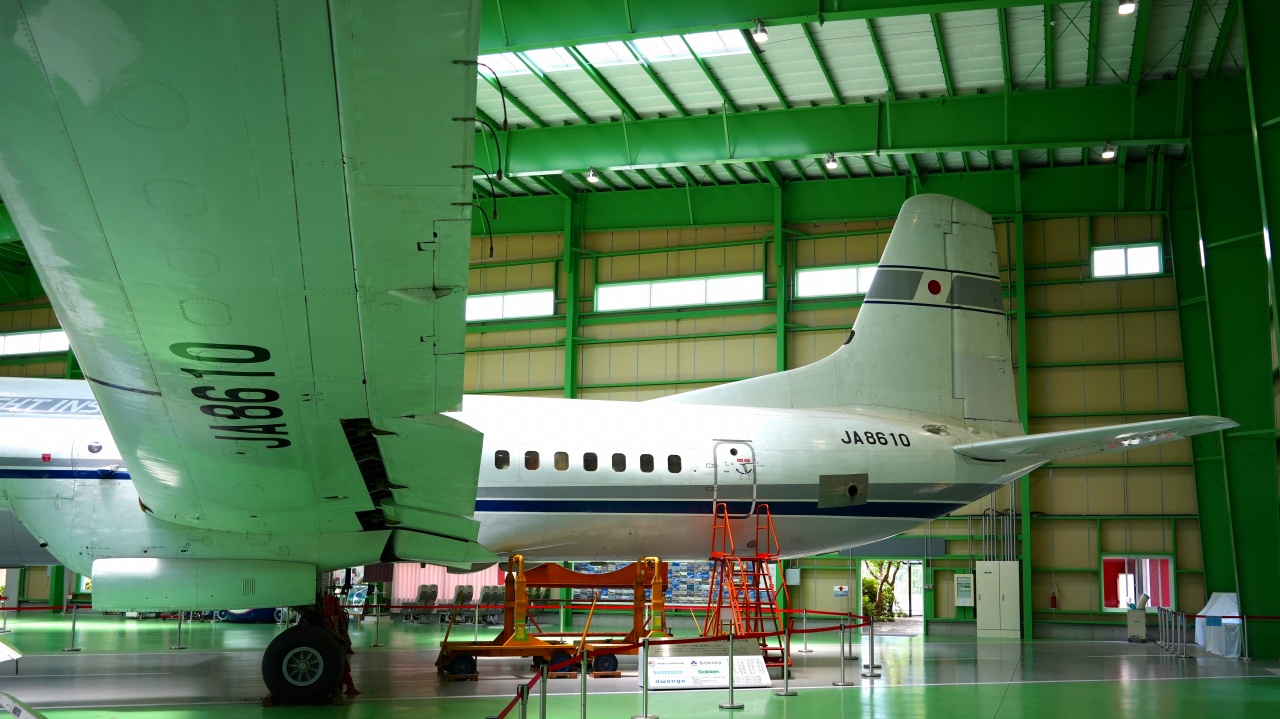 YS-11 JA8610　国産ターボプロップ双発輸送機　日本航空機製造　1964年製造　国立科学博物館　所蔵・保管