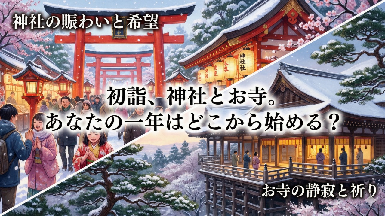 初詣は神社とお寺どっちが正解？