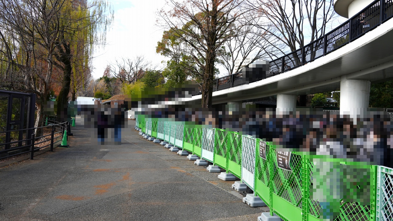 上野動物園 ジャイアントパンダ「シャオシャオ」の行列