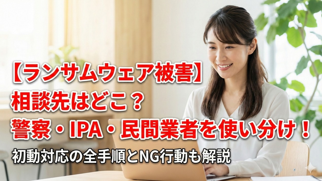 ランサムウェア被害の相談先