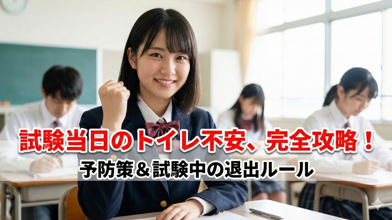 試験当日のトイレ不安を解消！