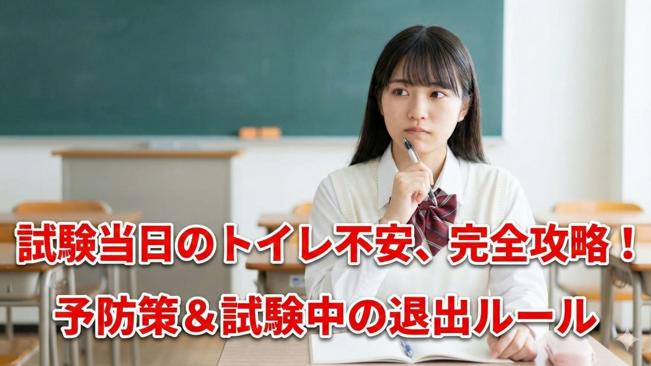 試験当日のトイレ不安を解消！
