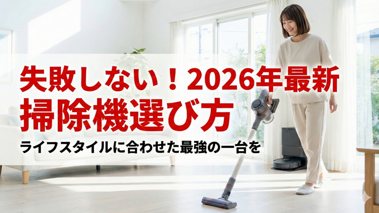 失敗しない掃除機の選び方