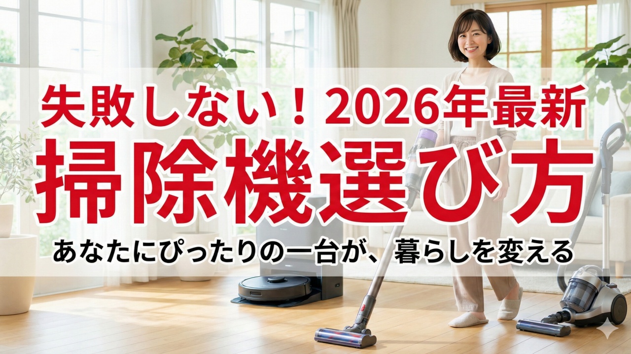 失敗しない掃除機の選び方