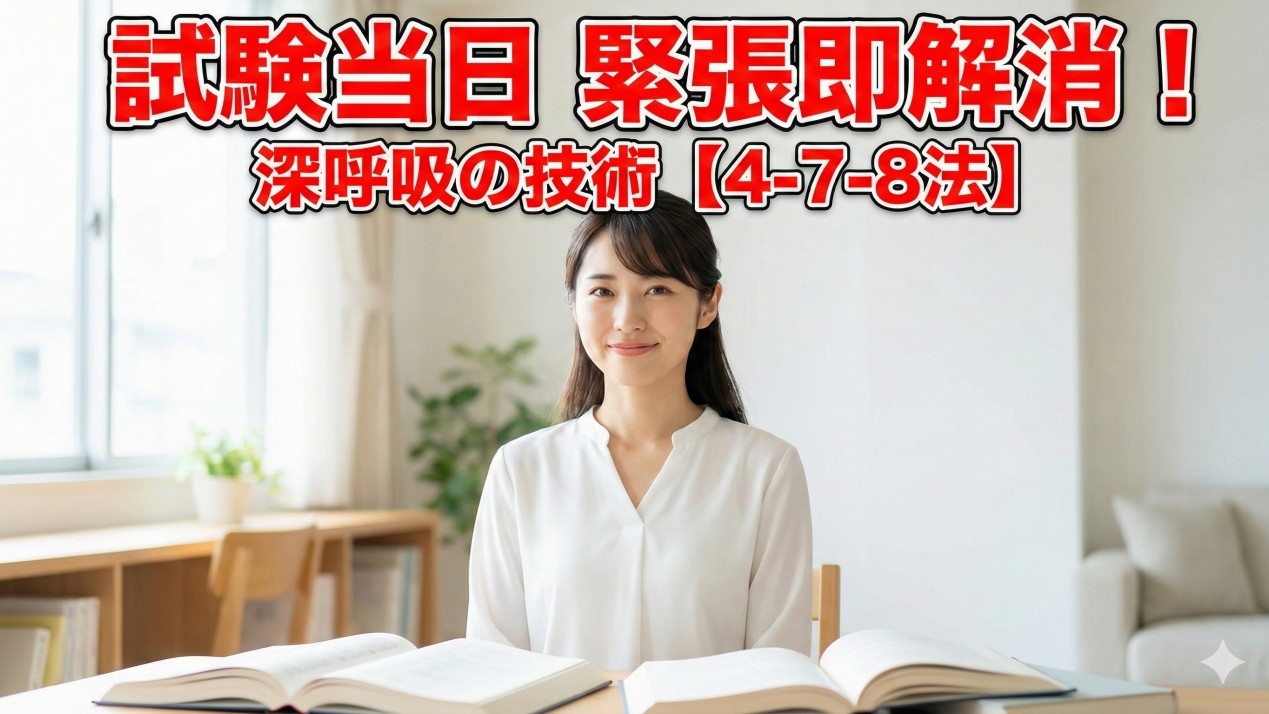 試験当日の緊張を即解消！