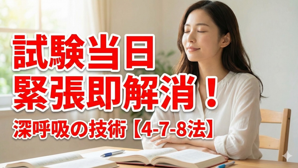 試験当日の緊張を即解消！