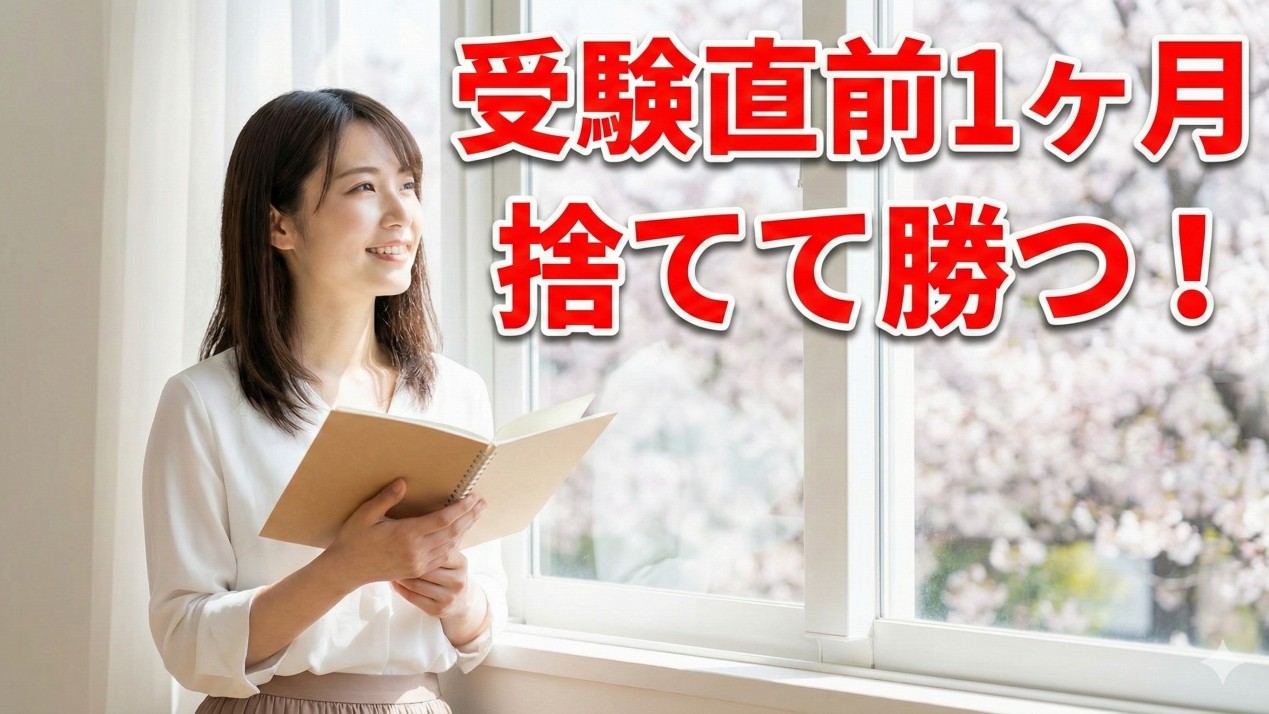 受験直前1ヶ月は「捨てて勝つ」！