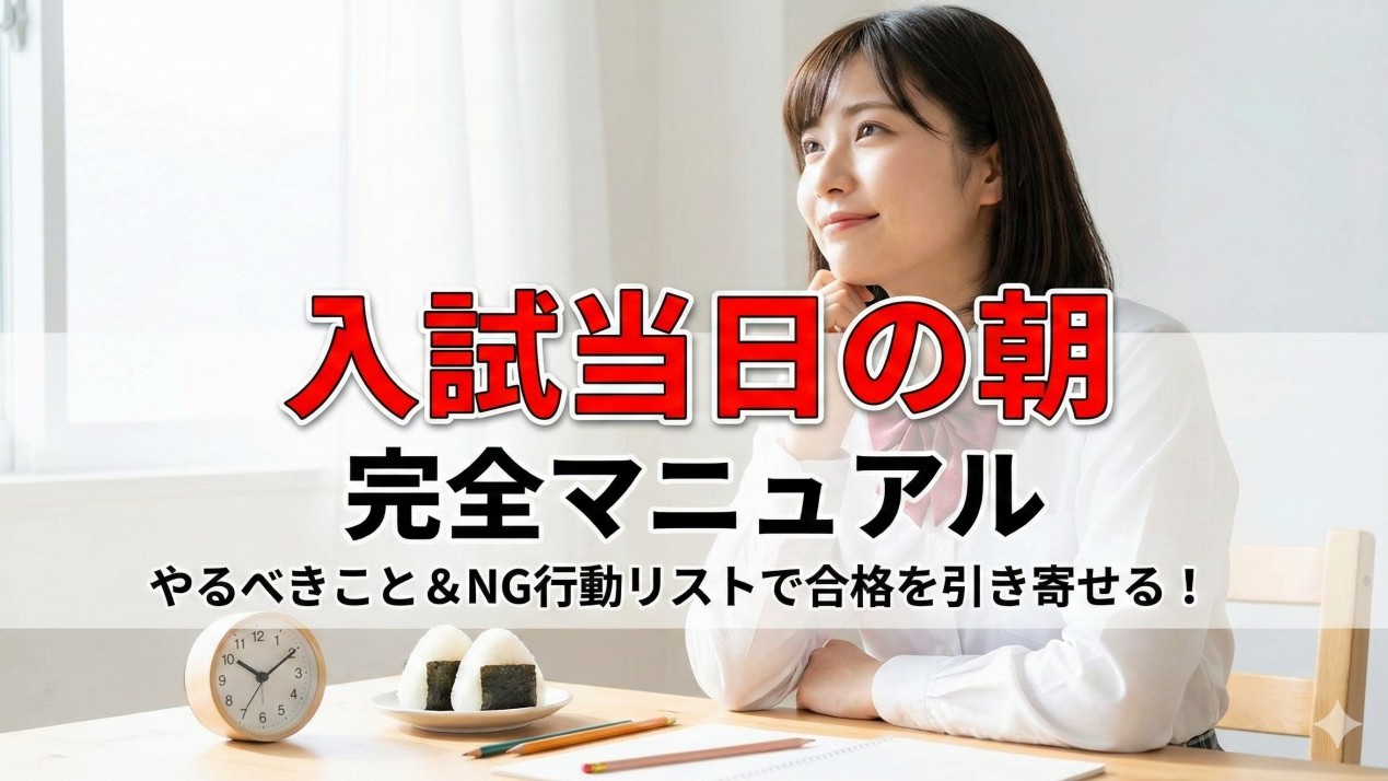 入試当日の朝にやるべきこと