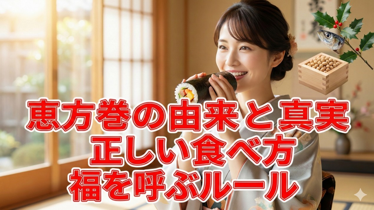 恵方巻の由来と意外な真実。なぜ福を呼ぶ？