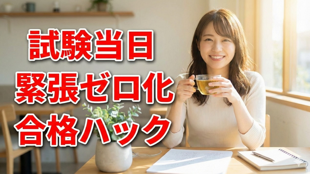 試験当日の緊張を科学的に消す方法！
