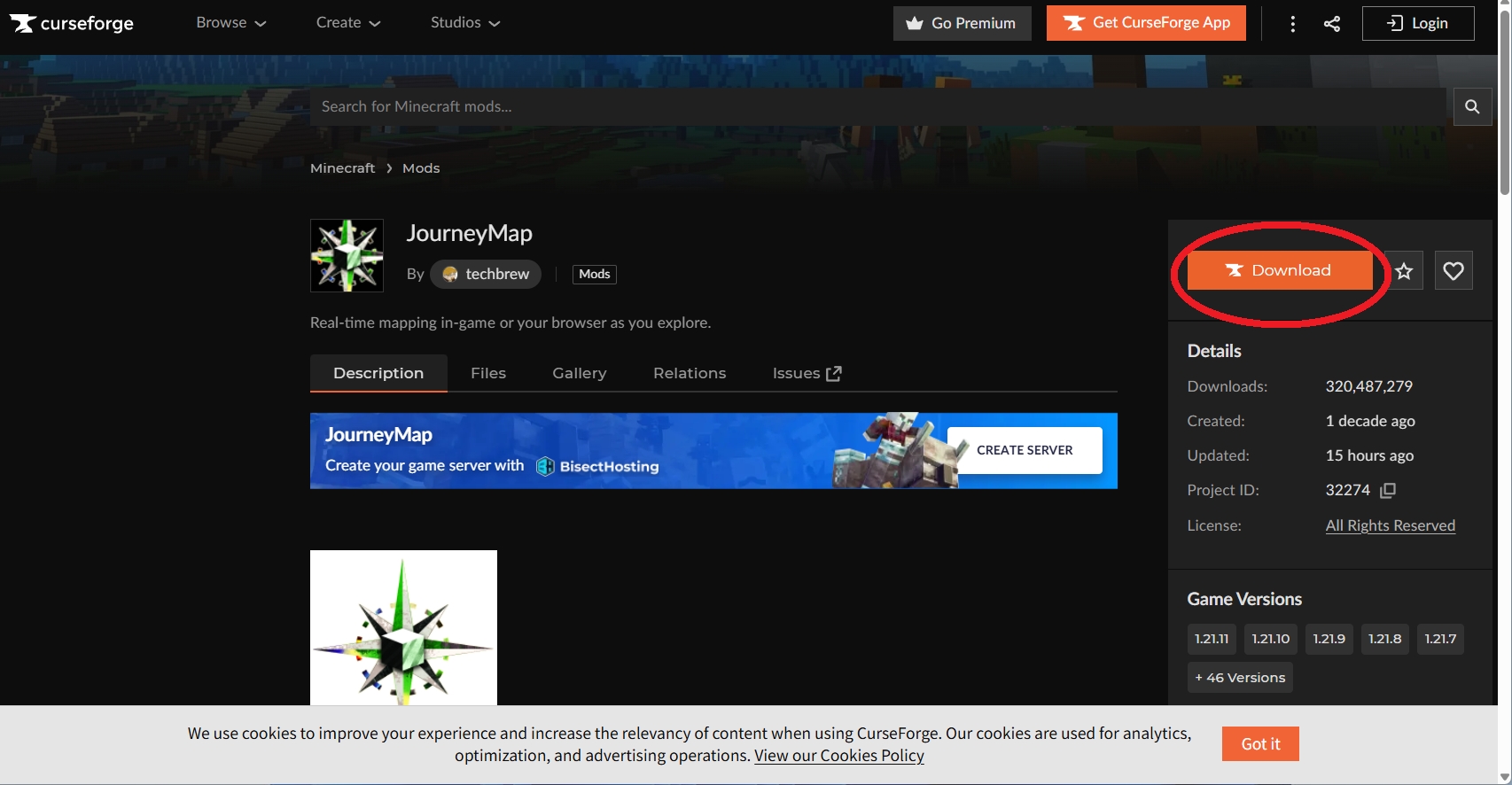 マイクラへMod導入 JourneyMap