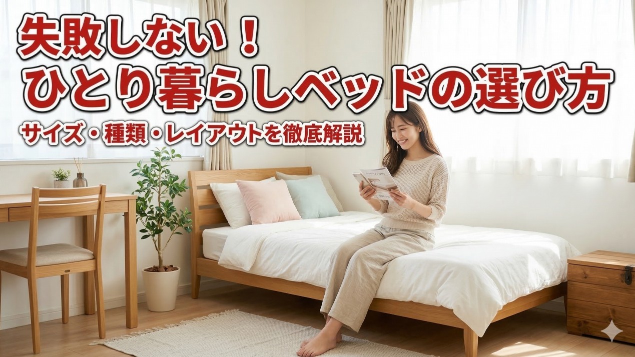 ひとり暮らしに最適なベッドの選び方！