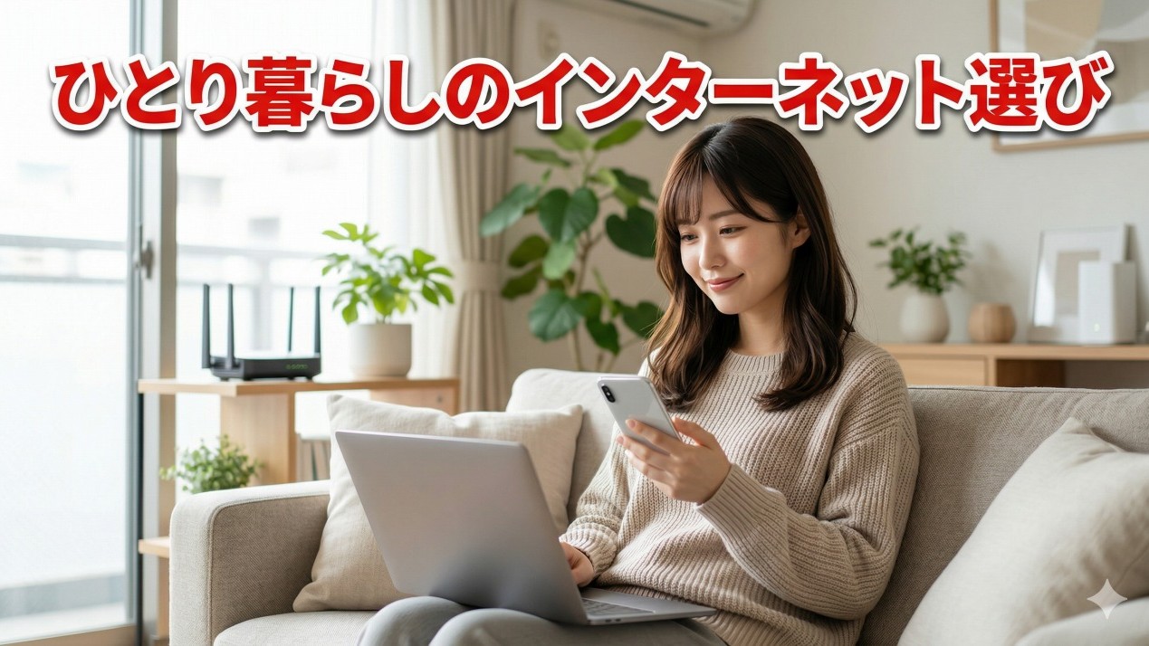 ひとり暮らしのインターネットの選び方！