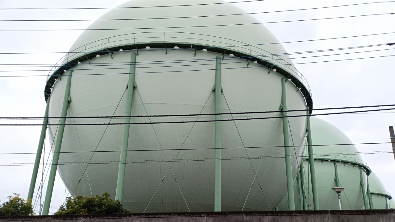 東京ガスネットワーク 練馬整圧所 LNGガスホルダー