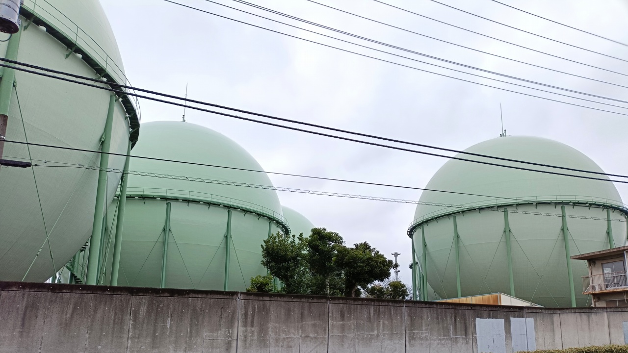 東京ガスネットワーク 練馬整圧所 LNGガスホルダー