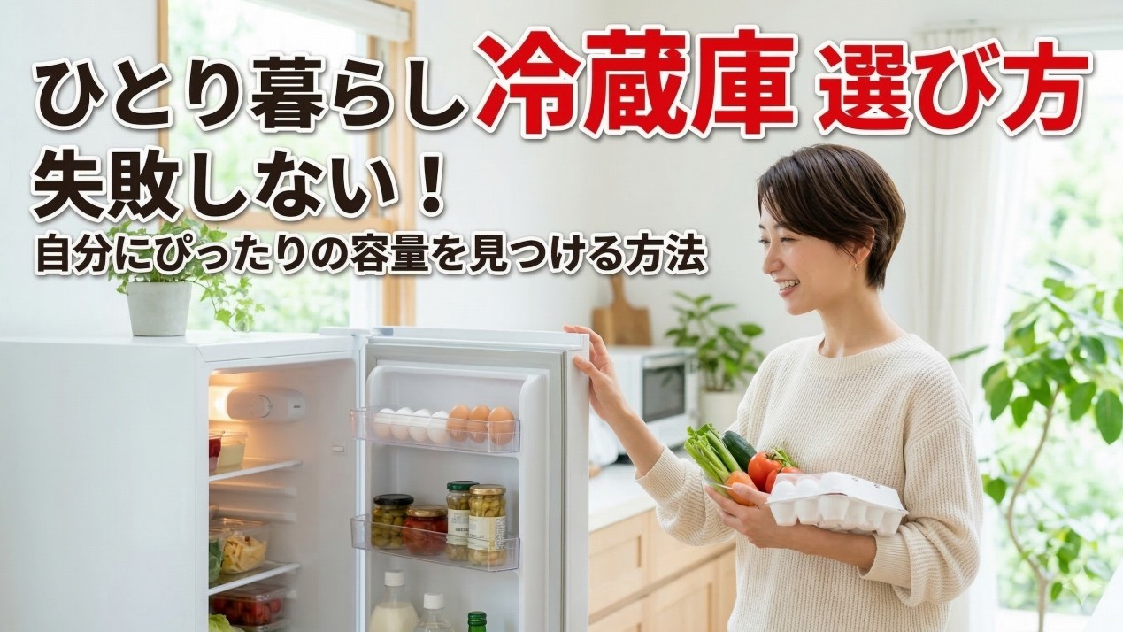一人暮らしの冷蔵庫の選び方！