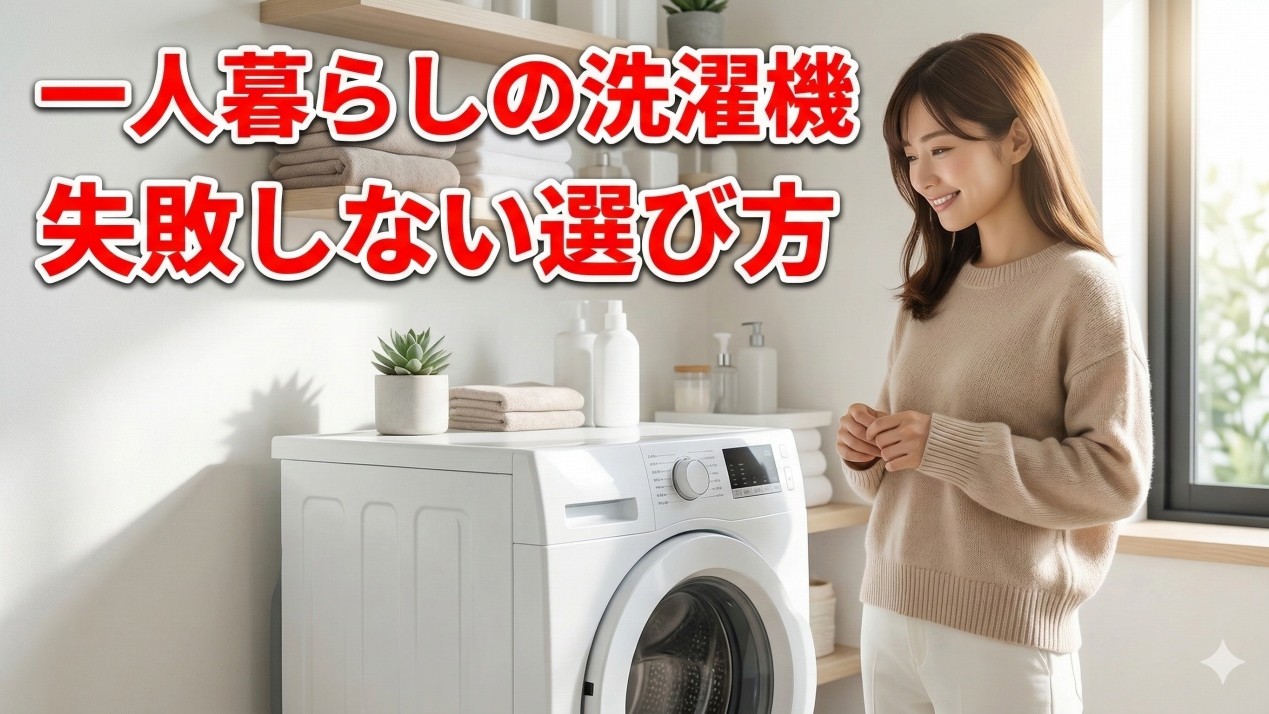 ひとり暮らし向け洗濯機の選び方！